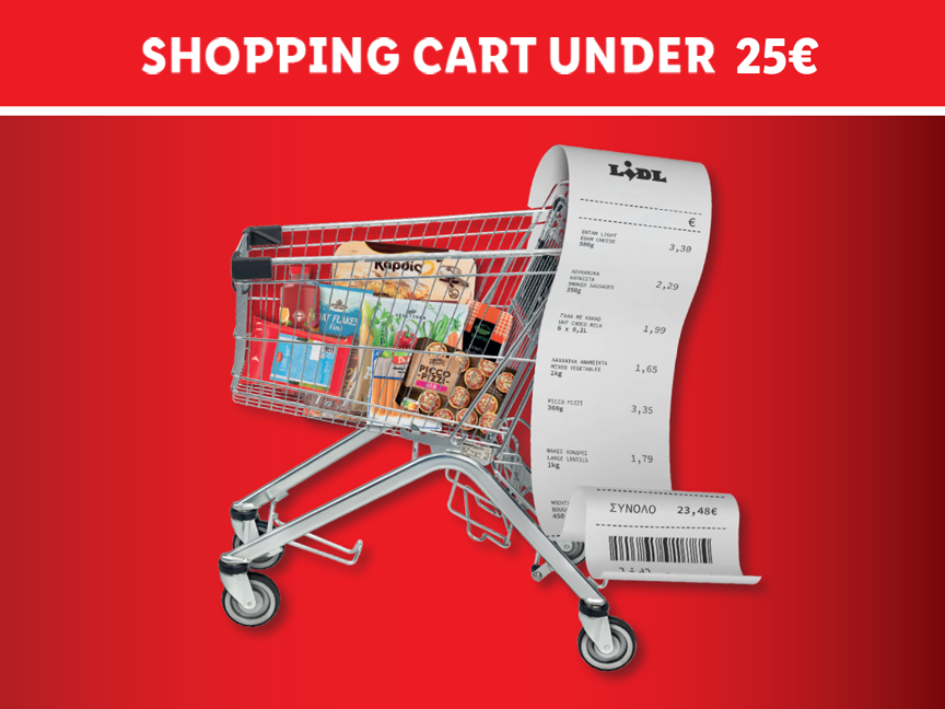 SHOPPING CART UNDER 25€